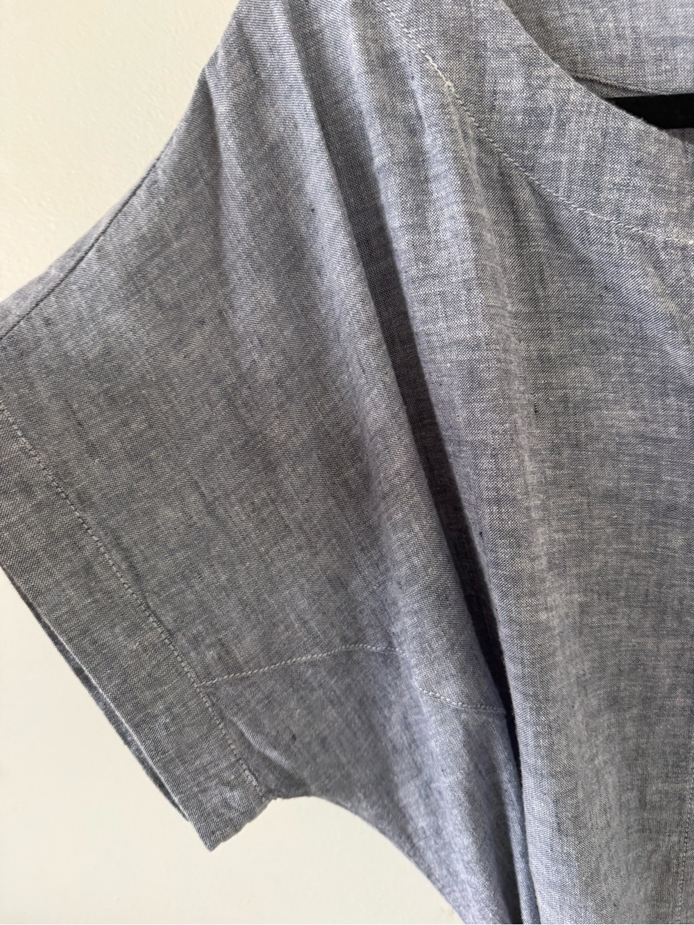 NWT-Habitat Bethany Dress in Indigo Linen, Sz L - Picture 9 of 9